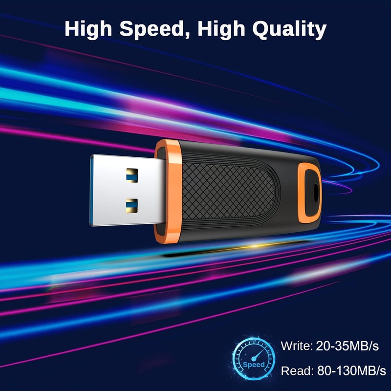 5 قطع محرك أقراص فلاش USB 3.0 سعة 64 جيجابايت عالي السرعة عصا ذاكرة محرك إبهام محرك قفز محرك قلم مع مؤشر LED للكمبيوتر المحمول سعة كبيرة - Image 3