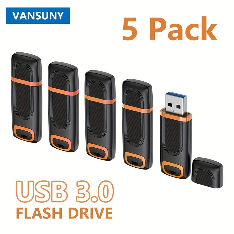 5 قطع محرك أقراص فلاش USB 3.0 سعة 64 جيجابايت عالي السرعة عصا ذاكرة محرك إبهام محرك قفز محرك قلم مع مؤشر LED للكمبيوتر المحمول سعة كبيرة - Image 5