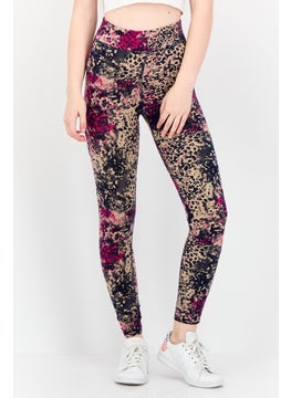 Reebok Women Sportswear Fit Pull On Training Leggings, Multicolor  - Image 1