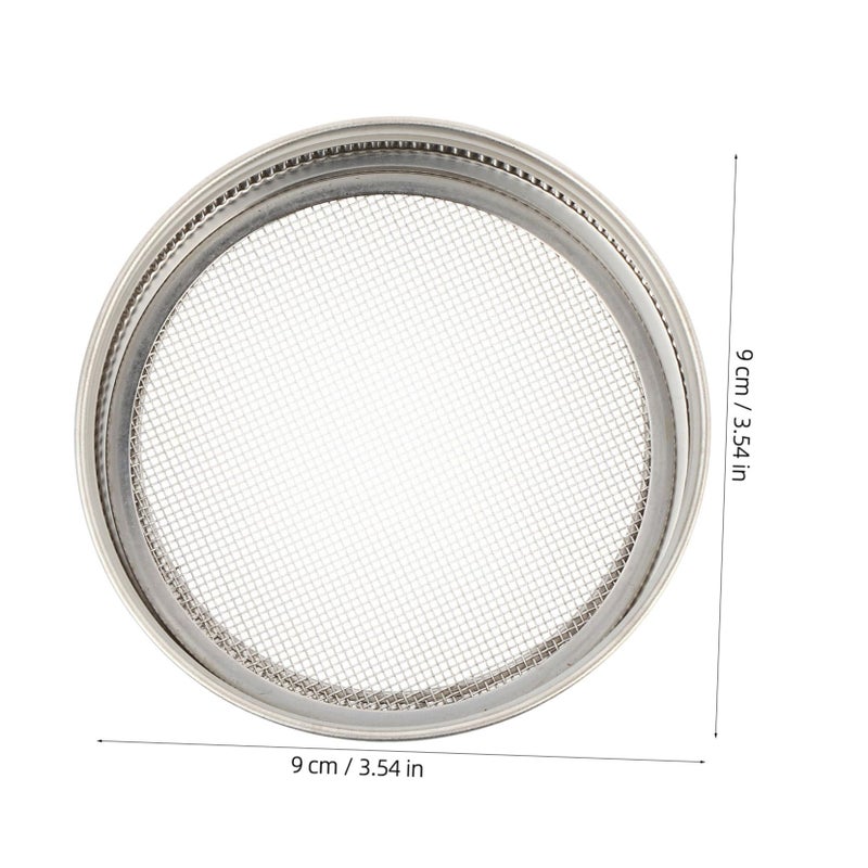 Stainless Steel Mason Jar Sprouting Lids 3 Pack Strainer Screen For Small Jars - Image 4