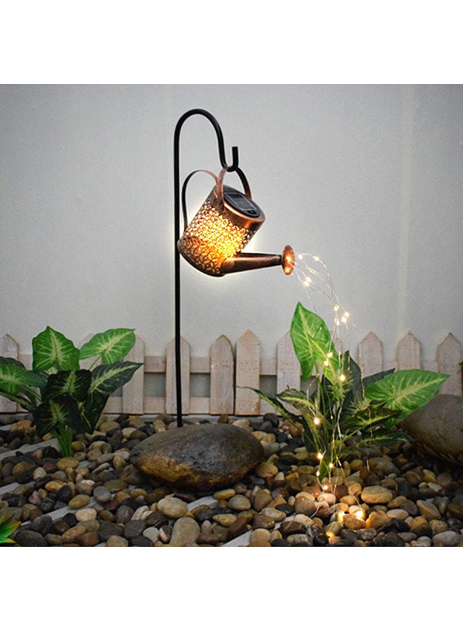 Outdoor Waterproof Solar Lantern Metal Watering Can Sun Lamp Led with Shepherd Hook for Garden Decor OutsideHanging Solar Lights for Outdoor Patio DecorYard Decor. - Image 3