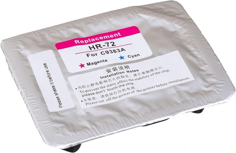JCTONER LKB Remanufactured HP72 Printhead C9384A with New Updated Chips Replacement for HP Designjet T610 T620 T770 T790 T1100 T1120 1200 T1300 T2300 (1BK/Y) 1PK-US - Image 3
