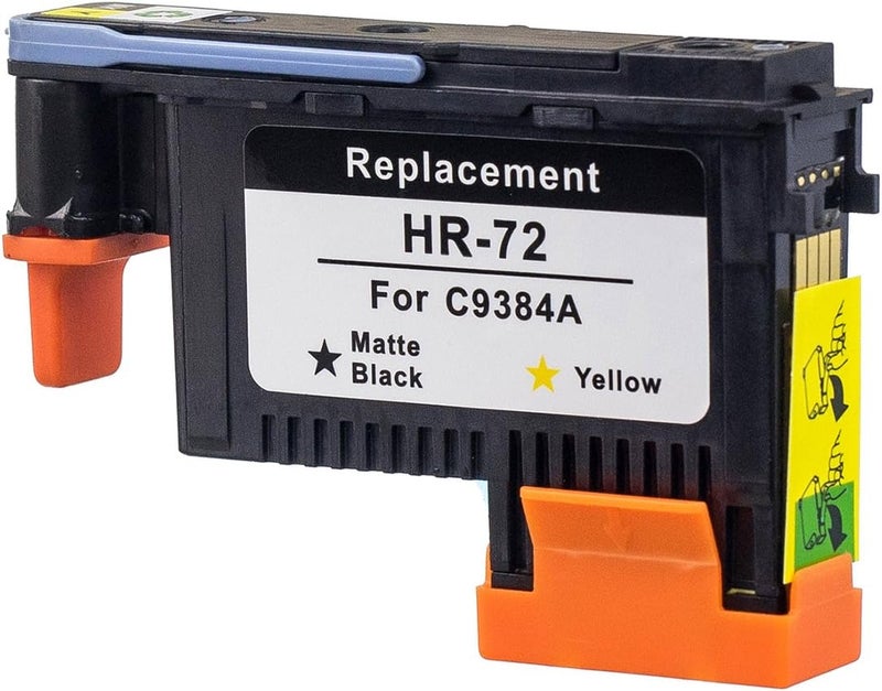 JCTONER LKB Remanufactured HP72 Printhead C9384A with New Updated Chips Replacement for HP Designjet T610 T620 T770 T790 T1100 T1120 1200 T1300 T2300 (1BK/Y) 1PK-US - Image 5