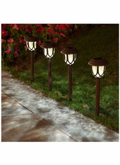 Generic 10 Pack Solar Lights Outdoor Decorative, Solar Pathway Lights Outdoor, Solar Powered Garden Yard Lights for Walkway Sidewalk Driveway  - Image 4