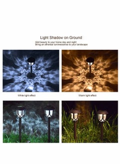 Generic 10 Pack Solar Lights Outdoor Decorative, Solar Pathway Lights Outdoor, Solar Powered Garden Yard Lights for Walkway Sidewalk Driveway  - Image 2