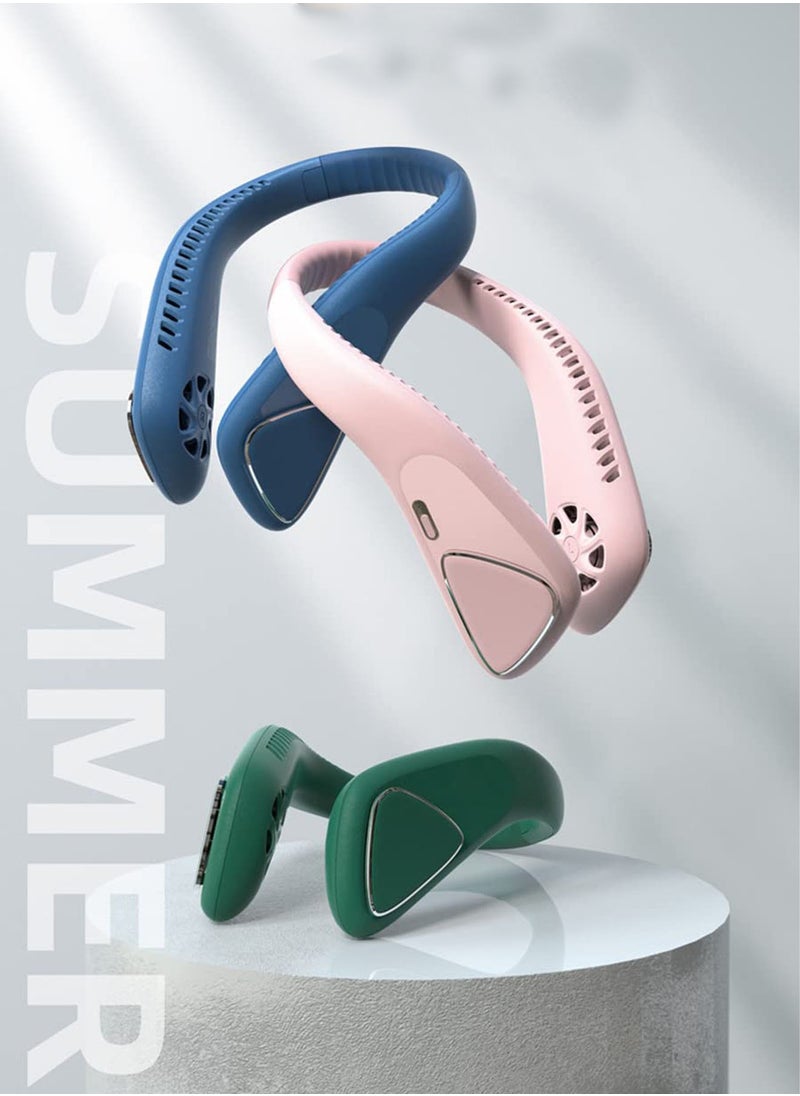 Arabest - 【Portable neck-hanging bladeless fan | 1800mAh fast charging + 360° intelligent air adjustment | Suitable for office/camping/mountaineering】 USB charging and long battery life, lightweight and soft wind design, a cooling tool for outdoor sports and travel, a neck-worn cooling companion - Image 1