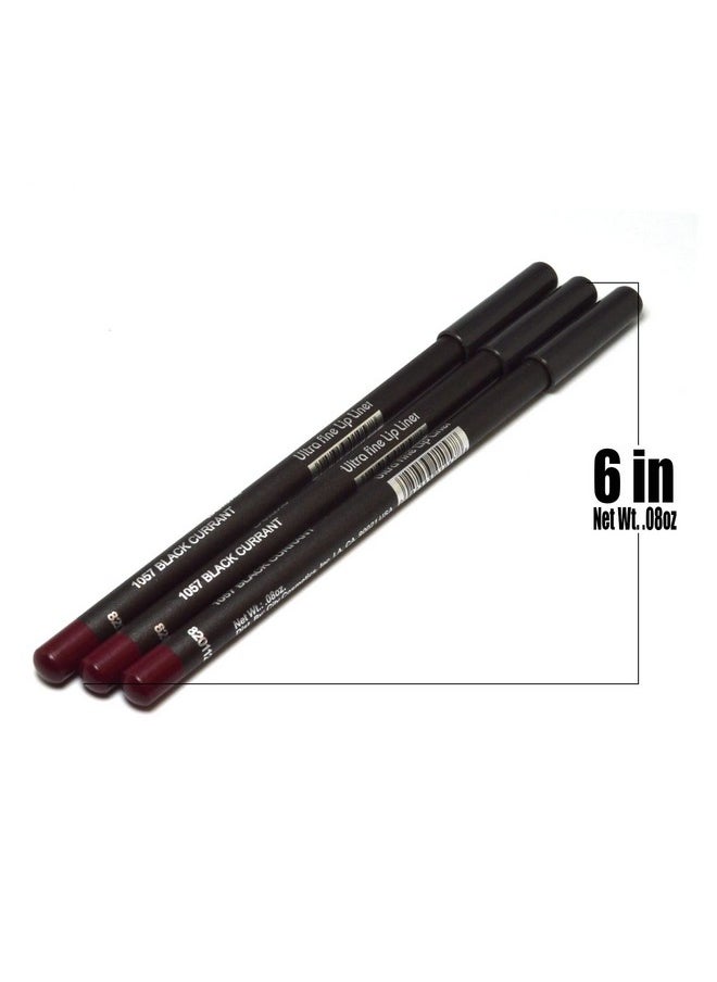 Italia Deluxe A Deluxe [ 1057 Black Currant ] Ultra Fine Lip Liner Pencil Lipliner Set + Free Zipper Bag Full Size  - Image 4