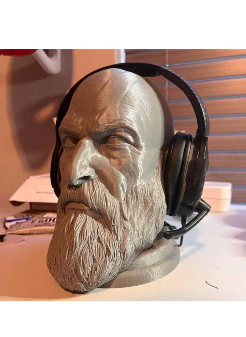 God of War Kratos Avatar Sculpture Headphone Stand Headset Hanger high 20cm - Image 2