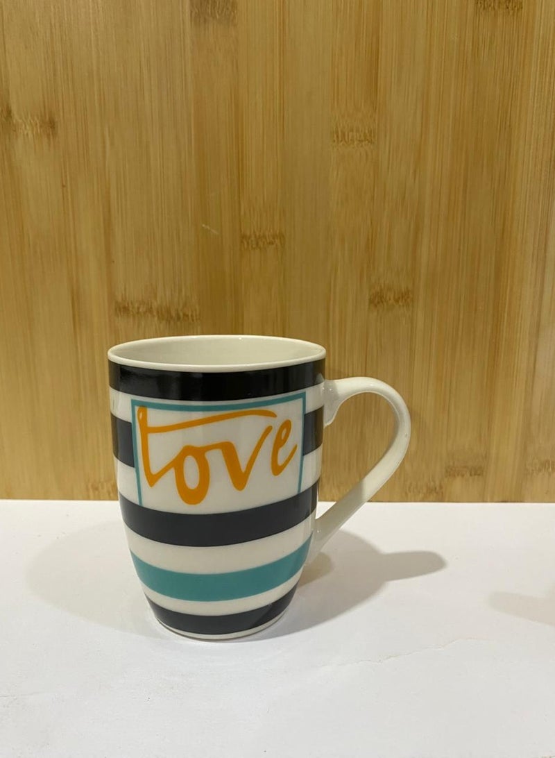 FALMER 4-Piece Ceramic Mug Set with Multi-Colored Prints - For Daily Use and Serving - 6198JQ - Image 3