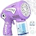 Boerfmo Rechargeable Bubble Gun Bubble Machine for Kids with LargerSize Bubbles Design Dazzling LED Light Toys Gifts Age 315 for Boys Girls Party Favors Birthday Easter Halloween - Image 2