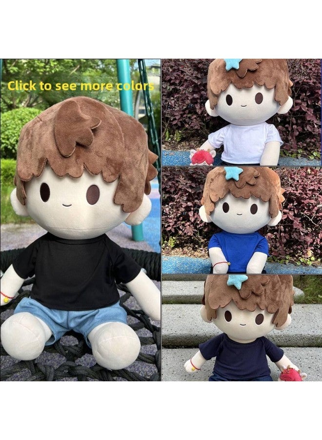 40cm Doll T-shirt Jeans Star T-shirt Exo Doll White T-shirt Fashion Brand Short Sleeve Black T-shirt-Specifications:40CM (sitting Baby, Excluding Dolls)-Color:40CM Sitting Baby Light Pink Unmarked T-Shirt - Image 2
