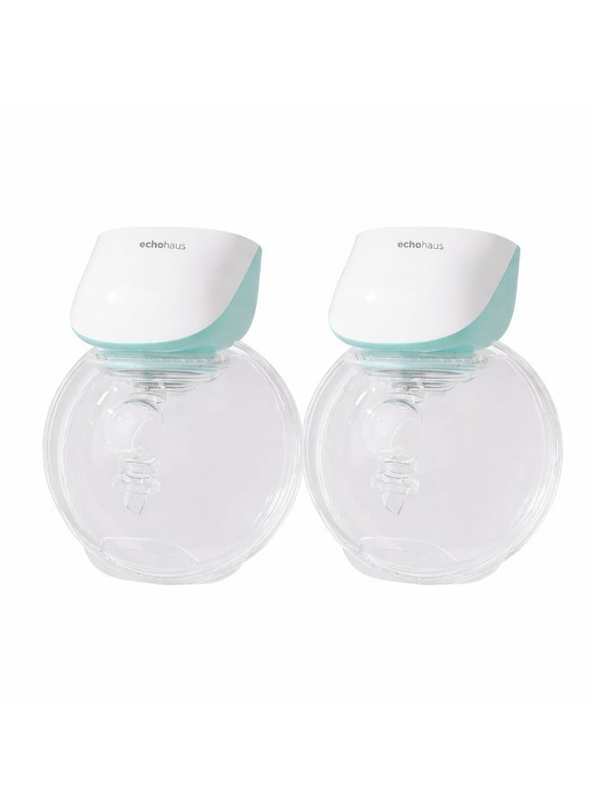 echohaus Breast Milk Pump Noiseless Rechargeable Cordless Wearable Breast Pump Automatic Electric Breast Pump Hands-Free Breast Pumps with 3 Phase Pumping Modes 150ml Capacity 3 Modes - Pack of 2 - Image 1