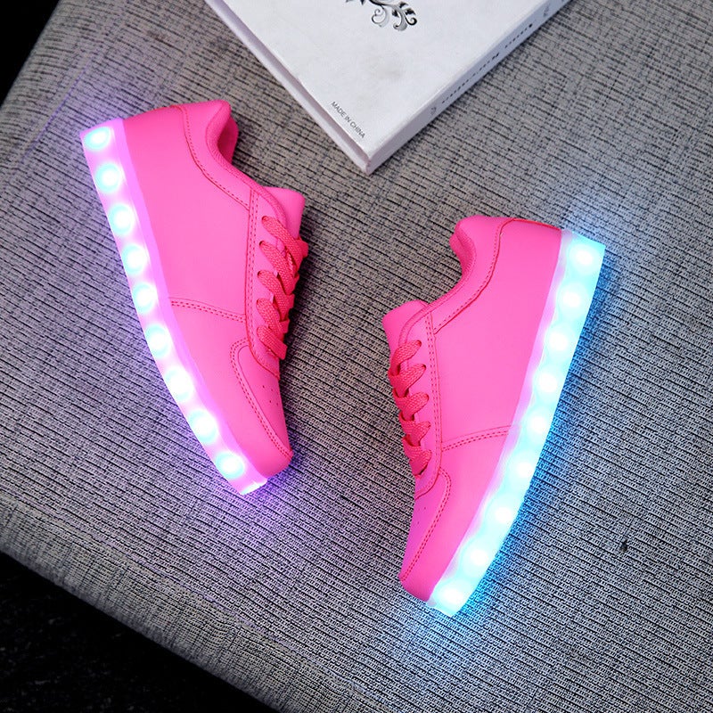 Led Colorful 518 Low Luminous Shoes Board Shoes Luminous Shoes Lovers Shoes Usb Charging Generation - Image 2