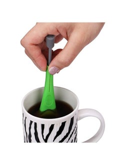 Generic 2Pcs Tea Infuser Multi Function Filter Tea Infuser Convenient Mini Tea Filter Silicone Tea Strainer Tea Set Kitchen Tools Green  - Image 4