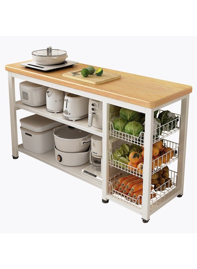 NKX Kitchen Rack Multi Function Side Table 120*35*80  - Image 1