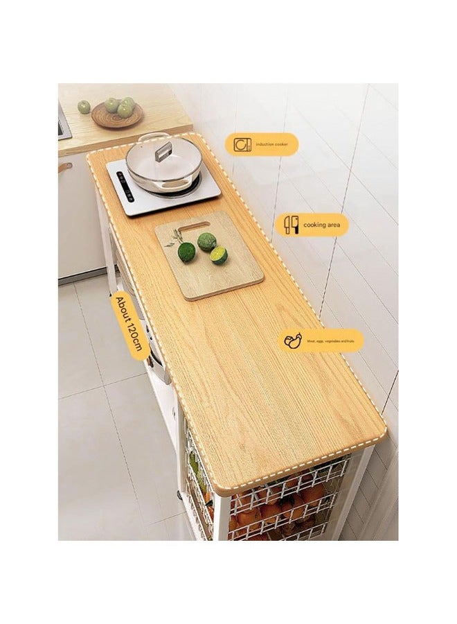 NKX Kitchen Rack Multi Function Side Table 120*35*80  - Image 4