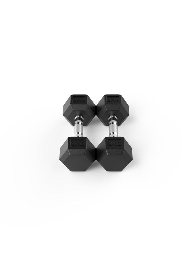 COMMANDO Pair Of Hex Dumbbells 8 Kg - Image 2