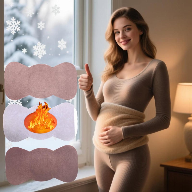 35 Pcs Butterfly Shaped Heat Sensitive Stickers Heavy Duty Extra Large Body Heating Pads Winter Warmth for Outdoor Icy Snowy Cold Wet Environments Skin Friendly Material - Image 3