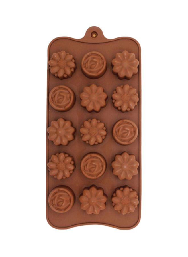 3D Silicone Mold Brown 10.5x21.5cm - Image 1