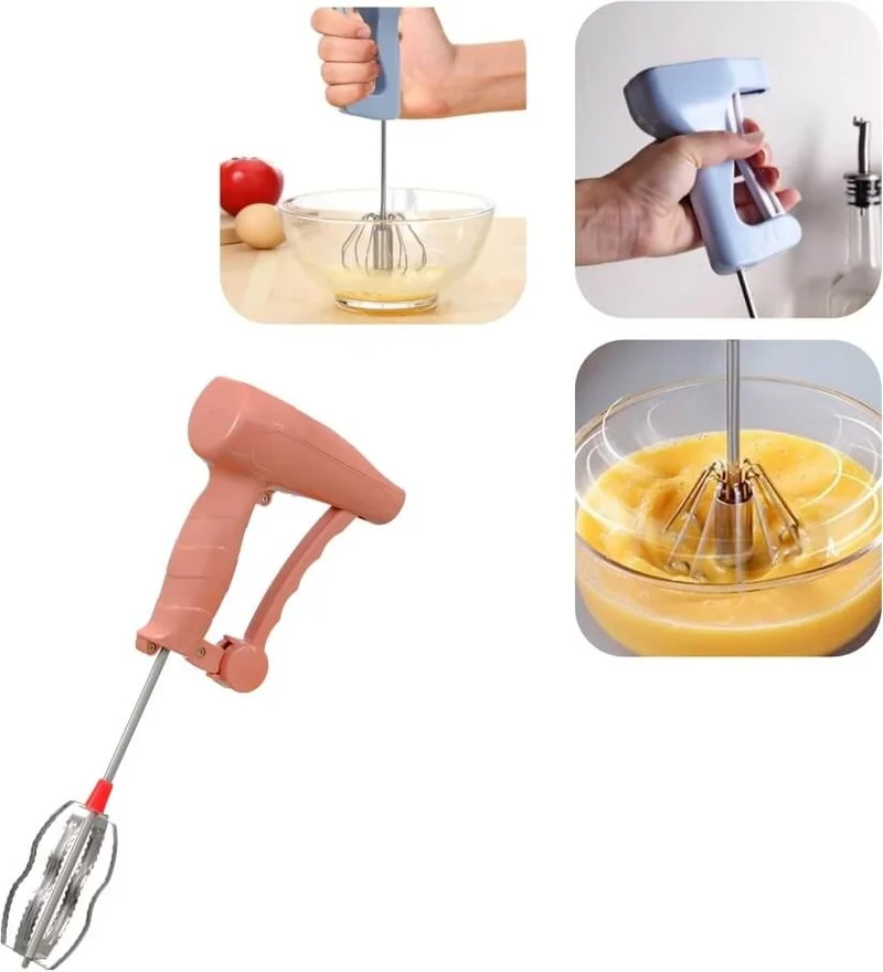 بييف Wenken Improved Stainless Head Push Semi-Automatic Mixer Beater Powder