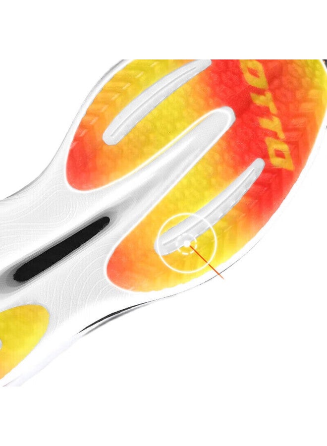 LOTTO Women'S Running Shoes With Carbon Plate, Shock-Absorbing, Breathable, Lightweight, Professional Racing Sports Shoes For Women 1072 Orange-Red 39 - Image 2