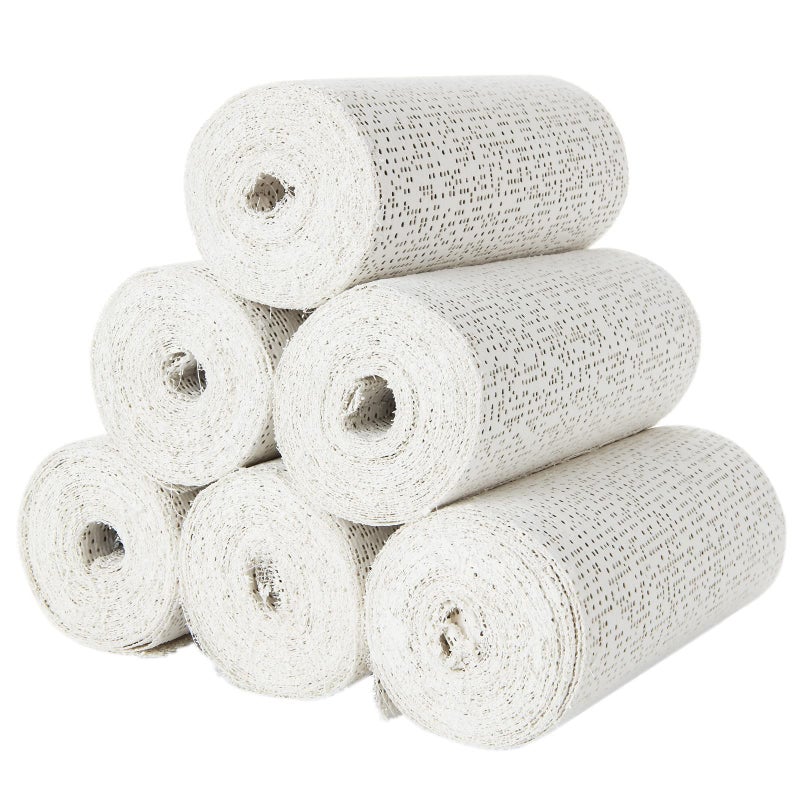 6 Pack Plaster Gauze Bandage for Hobby Craft Each Roll 6 x 180 Plaster Cloth Rolls Bulk Cloth Gauze Bandage for Masks Scenery Belly Cast 6 Inch x 15Ft 5yd