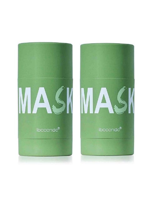 2Pcs Deep Cleanse Mask Stick For Face Blackhead Remover With Green Tea Extract Poreless Deep Cleanse Mask Stick For Purifying Moisturizing Oil Control Reduce For Women And Menall Skin Types