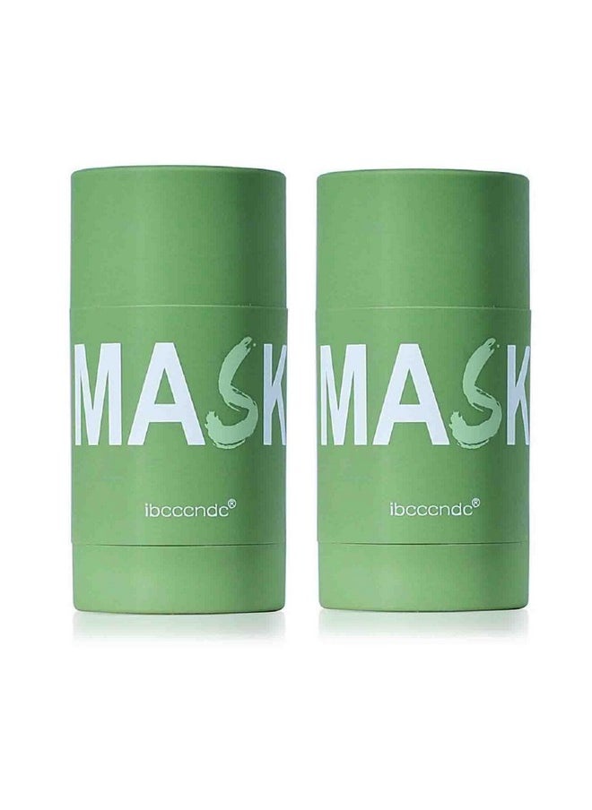 2Pcs Deep Cleanse Mask Stick For Face Blackhead Remover With Green Tea Extract Poreless Deep Cleanse Mask Stick For Purifying Moisturizing Oil Control Reduce For Women And Menall Skin Types