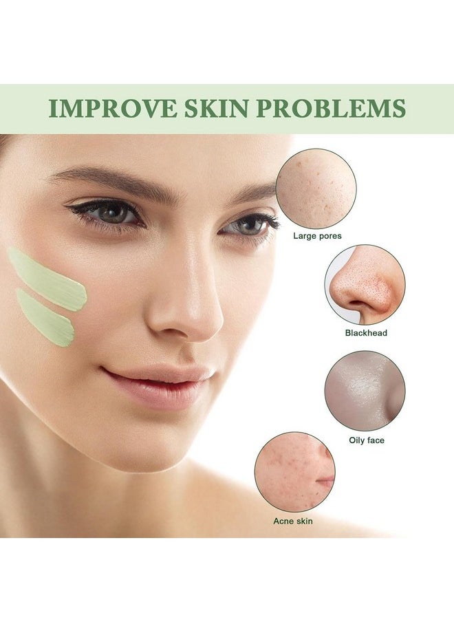 2Pcs Deep Cleanse Mask Stick For Face Blackhead Remover With Green Tea Extract Poreless Deep Cleanse Mask Stick For Purifying Moisturizing Oil Control Reduce For Women And Menall Skin Types