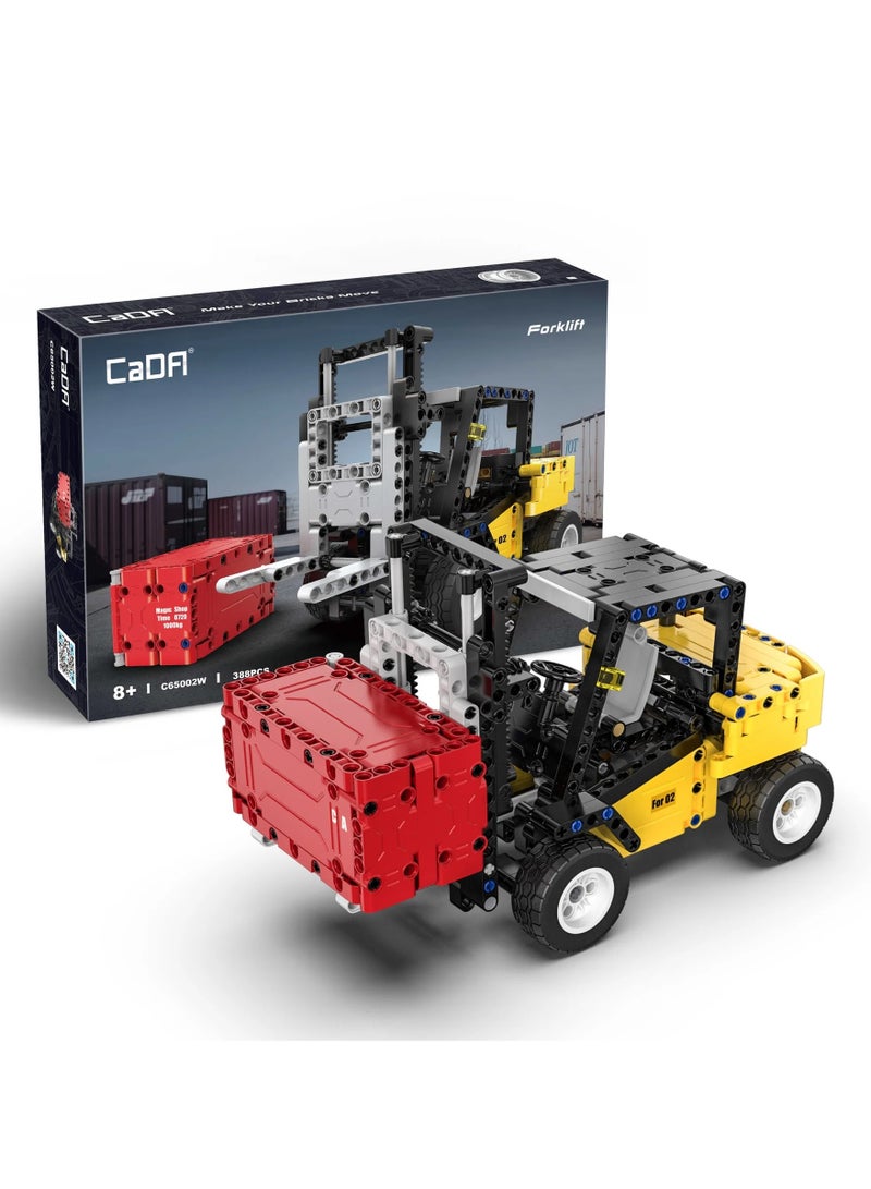 CADA BUILDING BLOCKS FORKLIFT WITH 388 PCS  MINI BRICKS - Image 2