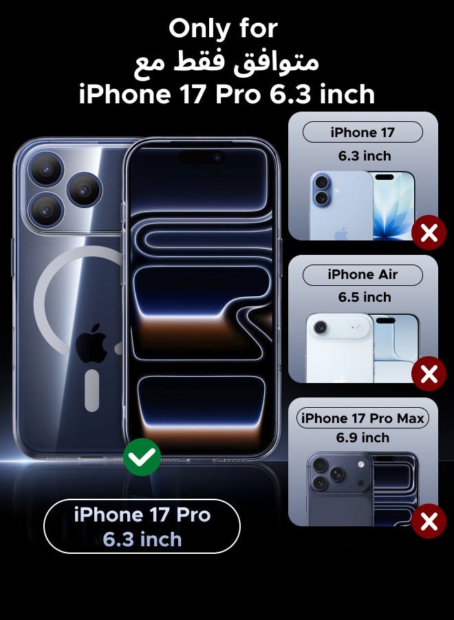 iPhone 17 Pro Case Magsafe Strong Magnet Upgraded Shutter Button Delay Yellowing iPhone 17 Pro Cover Military-Grade Protection Wear-Resistant 17 Pro C image 9