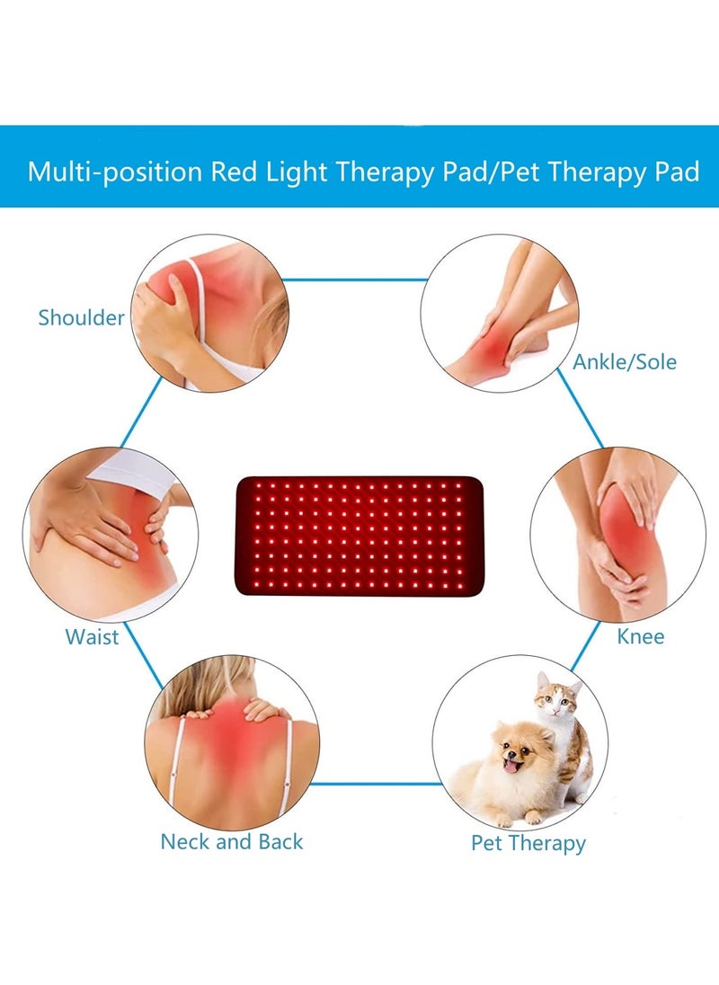 Ru syanl Red Light Therapy Infrared Light Therapy Pad for Body Pain Deep Therapy for Back Knee Hands Feet Portable 660nm 850nm Home Light Therapy Wrap Belt  - Image 5