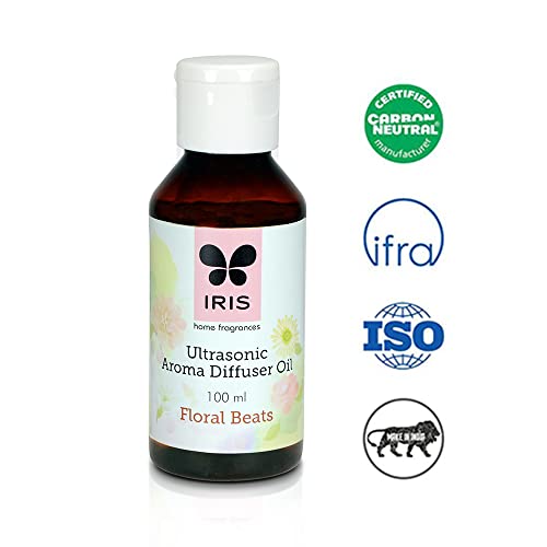 IRIS Celeste Ultrasonic Oil, Pleasing Floral Fragrance, Elegant and Mesmerizing Home Fragrance Solutions, Fragrances for Fine Living, 100 ml Ultrasonic Diffuser Oil in Amber Bottle - Image 2