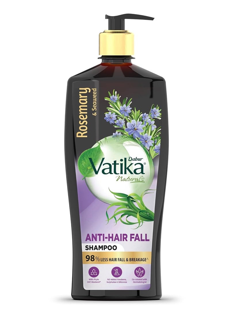 فاتيكا شامبو مضاد لتساقط الشعر بالروزماري والأعشاب البحرية - 640 ملليليليقلل من تساقط الشعر|يحفز نمو الشعر وكثافته|مصنع بالتعاون مع أخصائي الأمراض الجلدية|بدون سلفات وسيليكونات وبارابين|خالي من التجارب على الحيوانات - Image 1