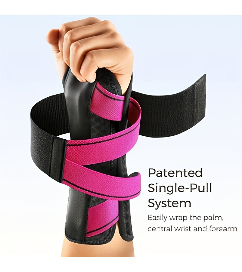 Pink Lightweight Wrist Support For Typing Gaming Unisex S/M - Image 1