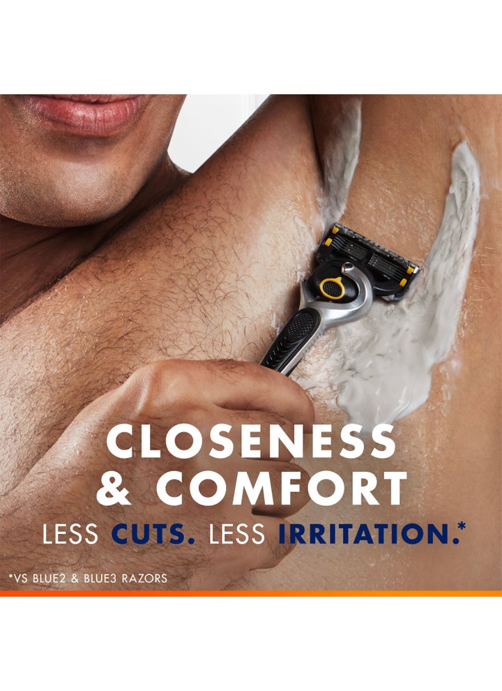 Buy Gillette Fusion Body Men's Refillable Razor: Handle + 5 Blade ...