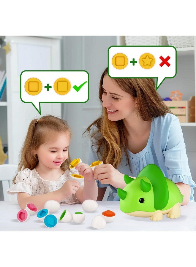 iPlay, iLearn ألعاب البيض المطابقة iPlay و iLearn للأطفال، لعبة الديناصور للأطفال بعمر 2 سنة، لعبة تعليمية مونتيسوري لتعليم الأشكال، هدية عيد ميلاد للأطفال من 18 شهر إلى 2 3 4 سنوات، الأولاد والبنات الرضع - Image 4