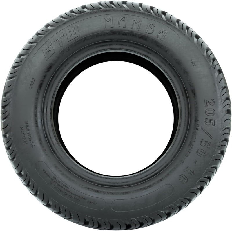 GTW إطار جولف كارت منخفض البروفايل GTW مامبا 205/50-10 للاستخدام في الشارع أو ملعب الجولف - Image 5