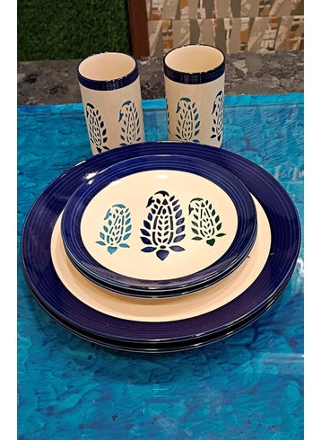 Caffeine Ceramic Handmade Blue Boota Combo Dinner Set (6 pcs) - pzsku/Z6E3F82886EE44F48E63FZ/45/1743504026/a68ee8cb-a73a-4872-8b56-2009e74ecfe6