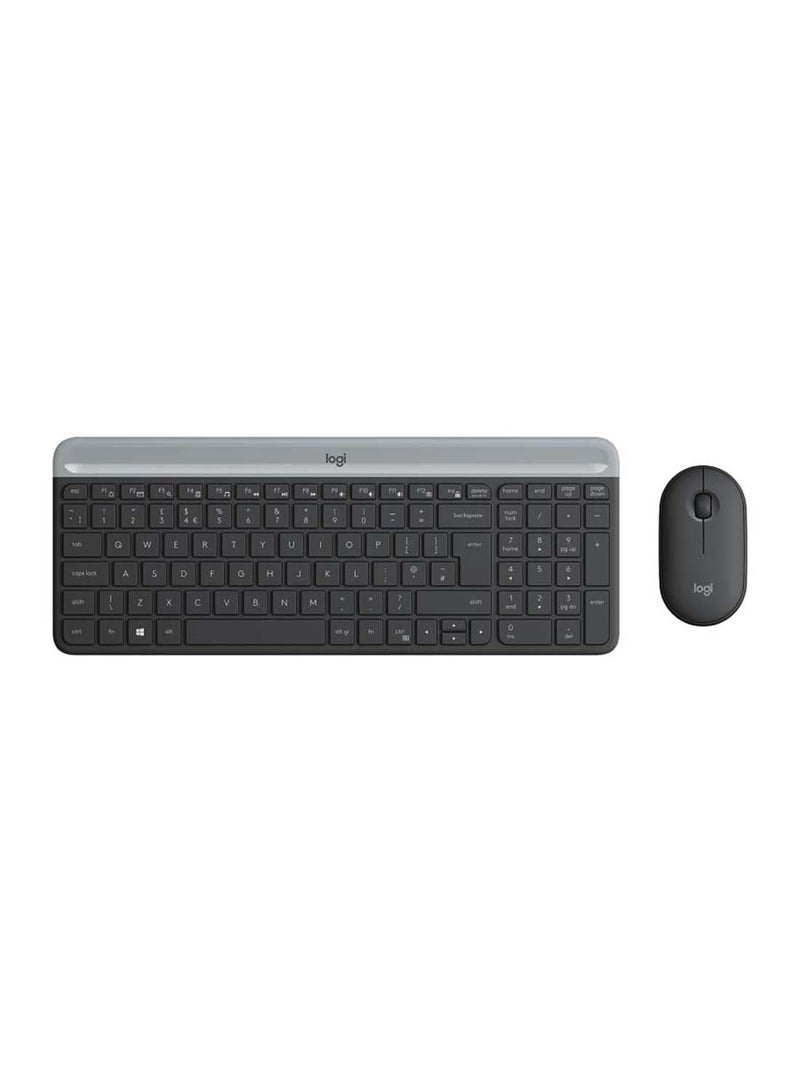 Logitech Slim Combo MK470 RF ARA Graphite - Image 1