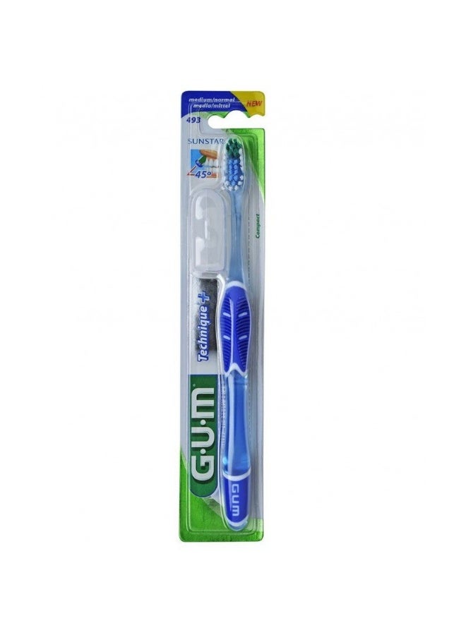 Gum SUNSTAR GUM TECHNIQUE PLUS COMPACT Toothbrush Medium Soft Pick For Optimal Oral Health - Image 3