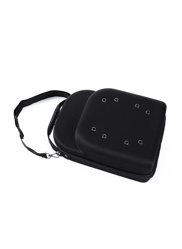 General Hat Case for Travel - Waterproof Hard EVA The Carrier Case | Baseball Caps Storage Case with Shoulder Strap and Carabiner, Hat Organizer Box for 6 Baseball Caps  - Image 3