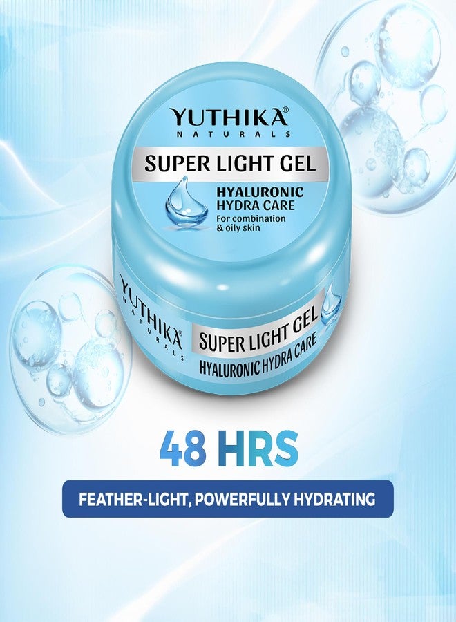Yuthika Naturals Super Light Gel Face Moisturiser with Hyaluronic Acid, Oil-Free, Deep Hydration, 50ml, Pack of 4 - Image 5