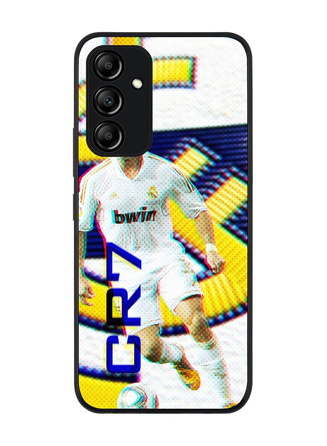 Stylizedd Rugged Black edge case for Samsung Galaxy A54 5G Slim fit Soft Case Flexible Rubber Edges Anti Drop TPU Gel Thin Cover - CR7 Real Madrid - Image 1