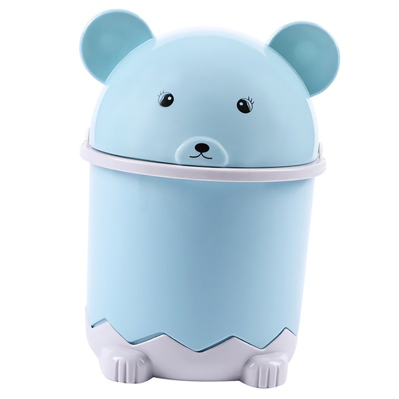 Cartoon Desktop Trash Can Flip Top PP Multifunctional Cute Desktop Garbage Can for Living Room - Image 4