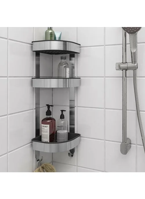 أيكيا Brogrund Shower Basket, Stainless Steel, 19X58 cm