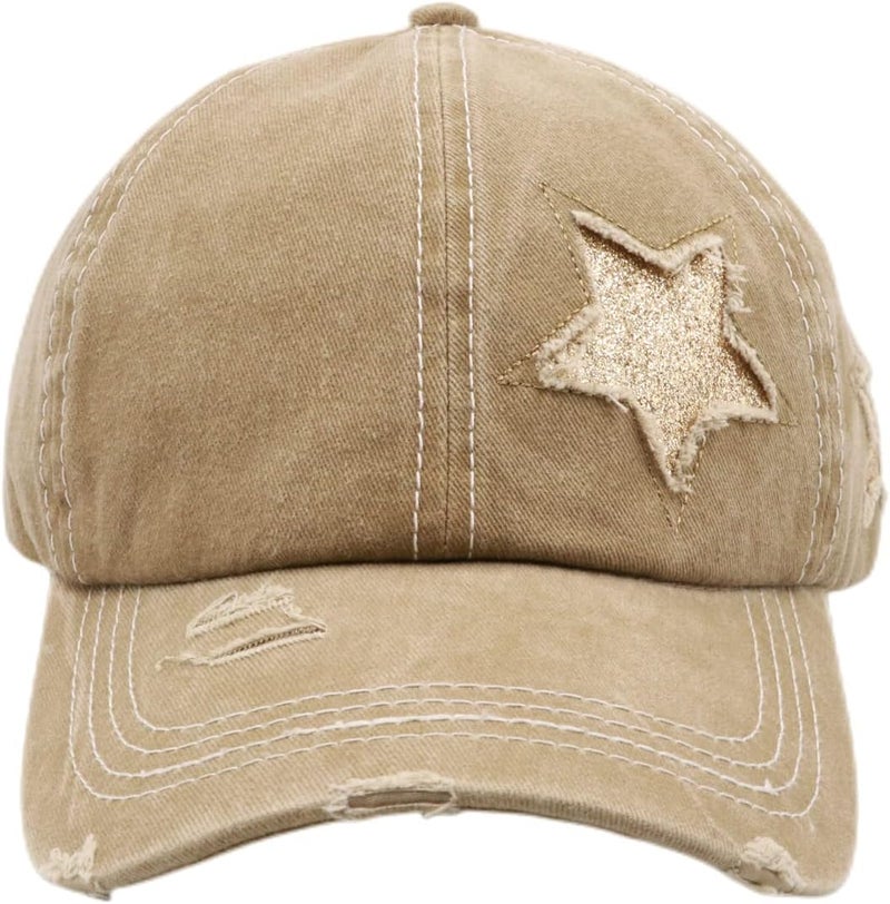 ProMindFun Womens Pony Hat High Ponytail Baseball Cap Girls Messy Bun Caps Camouflage Trucker Bad Hair Day Adjustable Dad Hat - Image 3