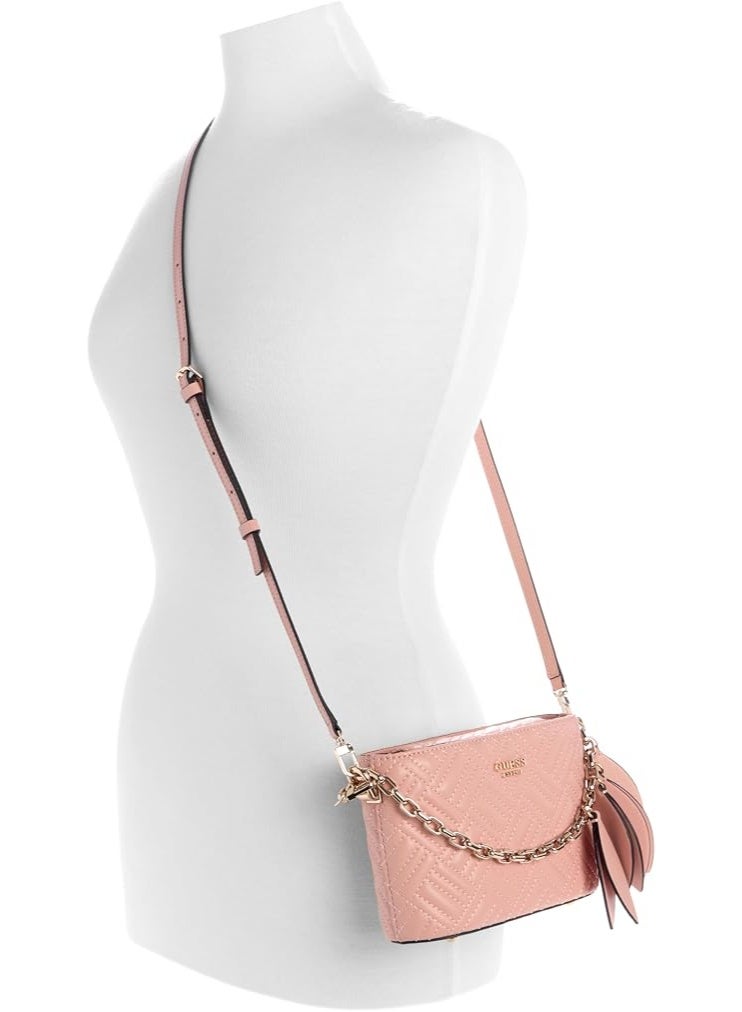 جس حقيبة "سالي ميني باكت" (Sally Mini Bucket) للنساء من Guess - لون وردي مرجاني - مقاس واحد - Image 5