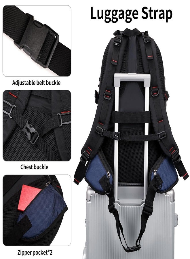 NerIion 40L Hiking Backpack Travel Backpack for Men Women Camping Waterproof Outdoor Hiking Daypack Lightweight Backpack (Blue) - Image 4