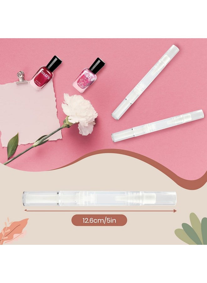ICYANG ICYANG 10 Pieces Nail Cuticle Oil Pens Brush Dispenser Empty Lip Gloss Tubes Teeth Whitening Pen Cuticle Whitening Pens Brush Dispenser Mini Lipgloss  - Image 4